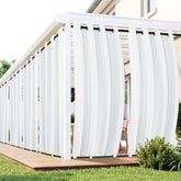 RichSets front view of six-panel patio curtain set showing full coverage and neat hang