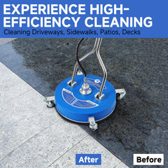 RIDGE WASHER dual handle close-up providing stable ergonomic control