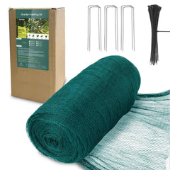 RIFNY front packaging showing 28x30ft netting and included staples for easy setup