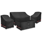 Rileytee loveseat cover front view showing full protection and weather resistance