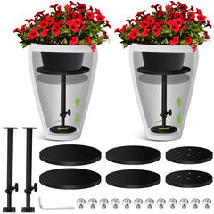 rimcereal front view of metal planter insert showing stable support and neat finish