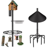 RINLAIN front view assembled pole standing in garden showing stable mounting