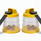 RinneTraps front view showing assembled Flip N Slide trapping unit and bucket for quick setup