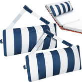 Ripeng front view striped headrest showing neat profile and comfort