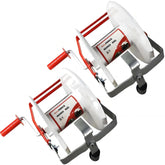 RiteFENCE front view of geared reel showing compact, durable design and easy handling