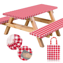 RNOONY front packaging showing red check set and included bag for compact storage