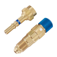 RO6G front view of QDB33 couplers showing gold finish and compact shape for durability
