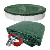 Robelle front view of the Dura-Guard cover packaging showing brand and size benefits
