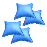 Robelle heavy duty pool pillow front packaging showing four-pack and size benefits
