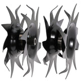 Rockheel front view of replacement tines showing shape and fit benefits
