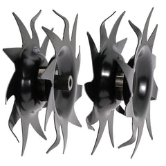 Rockheel front view of replacement tines showing shape and fit benefits