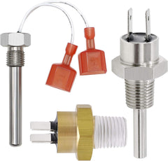 Romalon front view of three-piece heater sensor kit showing all components