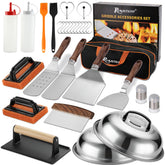 ROMANTICIST full griddle set front layout showing every tool for organized cooking