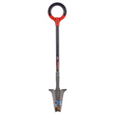 Root Slayer front view showing red perennial shovel and compact blade for precise digging