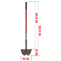Root Slayer close-up of serrated carbon-steel blade for cleaner cuts