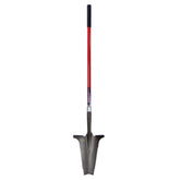 Root Slayer front view showing full shovel and red finish for clear tool identification