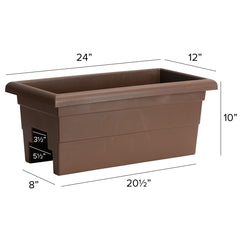 Root & Vessel planter mounted on deck railing demonstrates easy tool-free installation and space efficiency