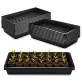 RooTrimmer front view of 1020 flat tray showing sturdy construction and easy stacking