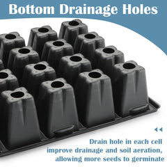 RooTrimmer flat tray holding water for bottom-watering and cleaner seedlings