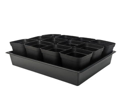 RooTrimmer front packaging showing full 60-pot and 5-tray set, ideal for starter gardens