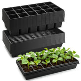 RooTrimmer front view showing 18-cell layout and durable edges for organized starts