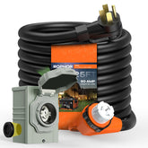 Rophor front inlet box showing weatherproof cover and mounting that ensures safe exterior installation