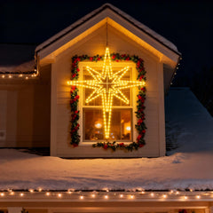 Rossesay Bethlehem Star iron frame close-up highlighting durable construction and longevity