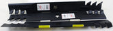Rotary blade set front view showing three blades and fitment for quick replacement