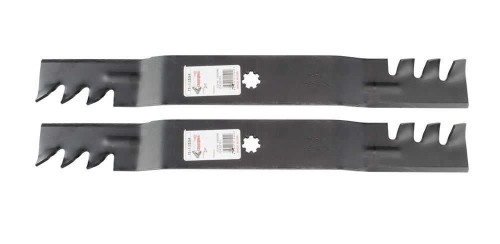 Rotary Copperhead front view showing both blades and fit for quick replacement