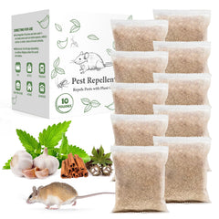 ROTIAH front packaging of 20 peppermint repellent pouches showing product and benefits
