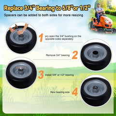 Roueoo upgraded bearing close-up showing sealed protection benefit
