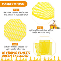 Rtteri installed queen excluder inside a 10-frame hive demonstrating separation of queen and easy honey access