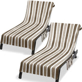 Ruikyhom front view of chaise cover showing full fit and plush comfort