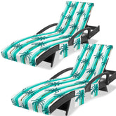 Ruikyhom front view of striped palm turquoise white cover shows stylish protection