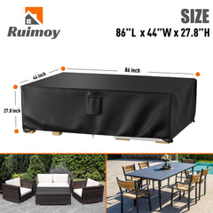Ruimoy close-up of 600D fabric texture showing durable water resistance