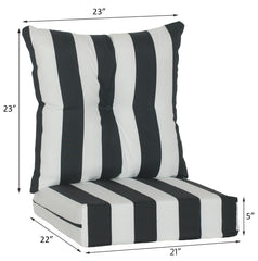 RULU seat cushion angled view showing plush 5-inch fill for comfortable outdoor seating