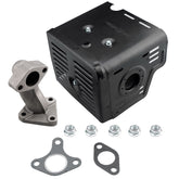 Ruma muffler kit front assembly showing fit and alignment benefits