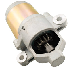 Ruma starter front view showing housing and mounting flanges for easy replacement