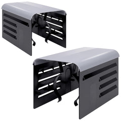 RunNico front view of two pump covers showing protective shape and fit benefit