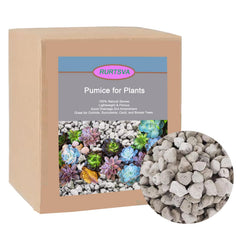 Rurtsva front bag showing 10QT pumice, clear labeling and benefits