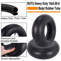 RUTU tire mounted on a riding mower illustrating improved handling