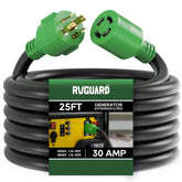 RVGUARD front connector and plug showing secure twist-lock benefit