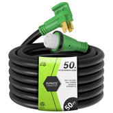 RVMATE front packaging showing heavy-duty 50 amp cord and included accessories