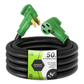 RVMATE front plug and full 15ft cable showing durability and reach