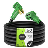 RVMATE front view showing plug and full 25ft cable for easy reach