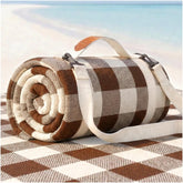RYCHIC front view of oversized beach blanket showing full spread and benefit of extra space