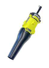 RYOBI Expand-It jet fan front view showing nozzle and mounting for powerful clearing