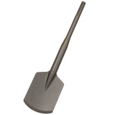 Sabre Tools clay spade front view showing robust blade and SDS MAX fit benefit durability