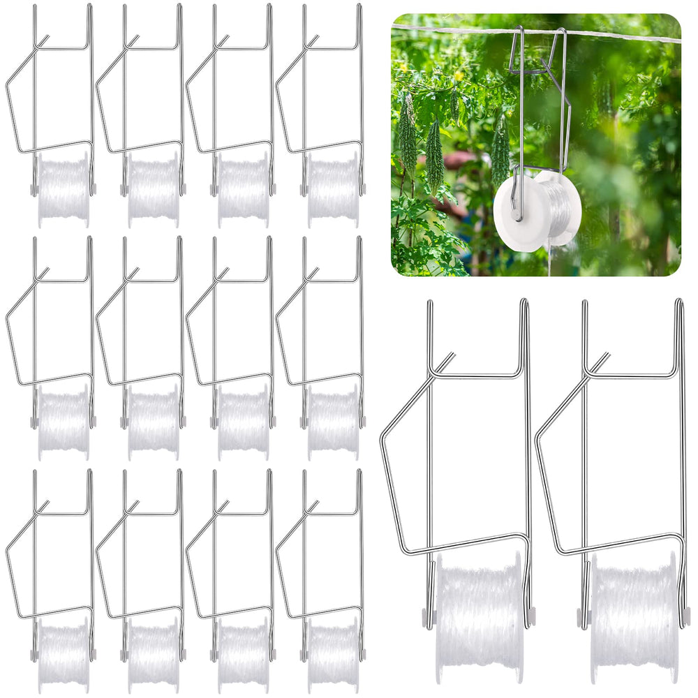 Sadnyy front packaging showing 100 roller hooks and twine, organized for quick start