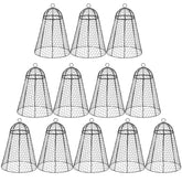 Sadnyy front view of 12-pack cloches showing complete set and benefit of coverage